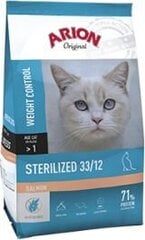 Arion sterilizuotoms katėms su lašiša, 7.5 kg kaina ir informacija | Sausas maistas katėms | pigu.lt
