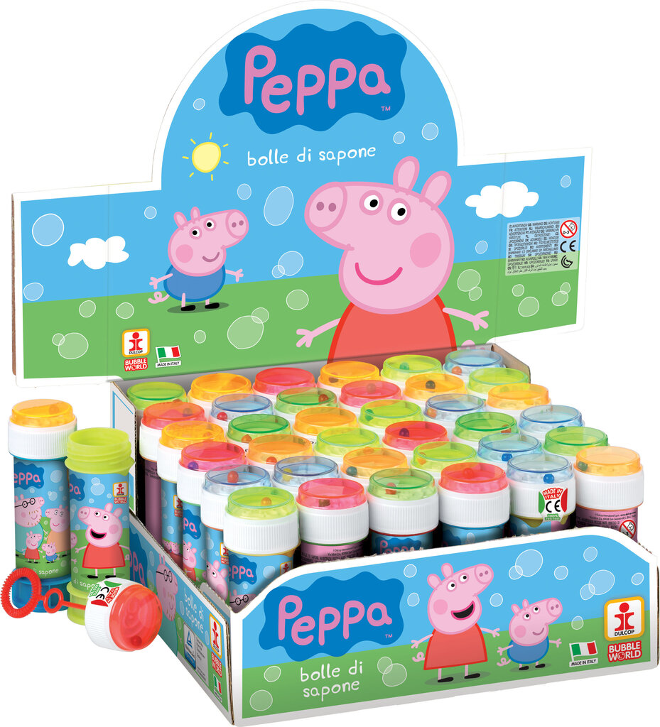 Muilo burbulai Dulcop Peppa Pig 103597000, 60 ml kaina ir informacija | Vandens, smėlio ir paplūdimio žaislai | pigu.lt