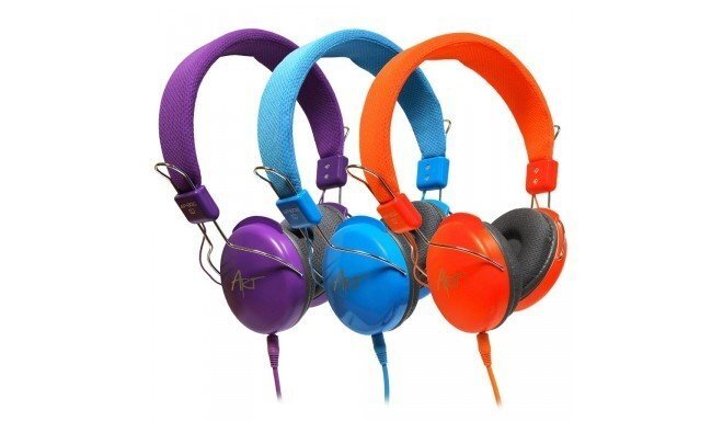 ART Multimedia Headphones STEREO with microphone AP-60MC purple kaina ir informacija | Ausinės | pigu.lt