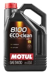 Motul 8100 Eco-clean 5W30 5L (101545) kaina ir informacija | Motul Automobiliniai tepalai | pigu.lt