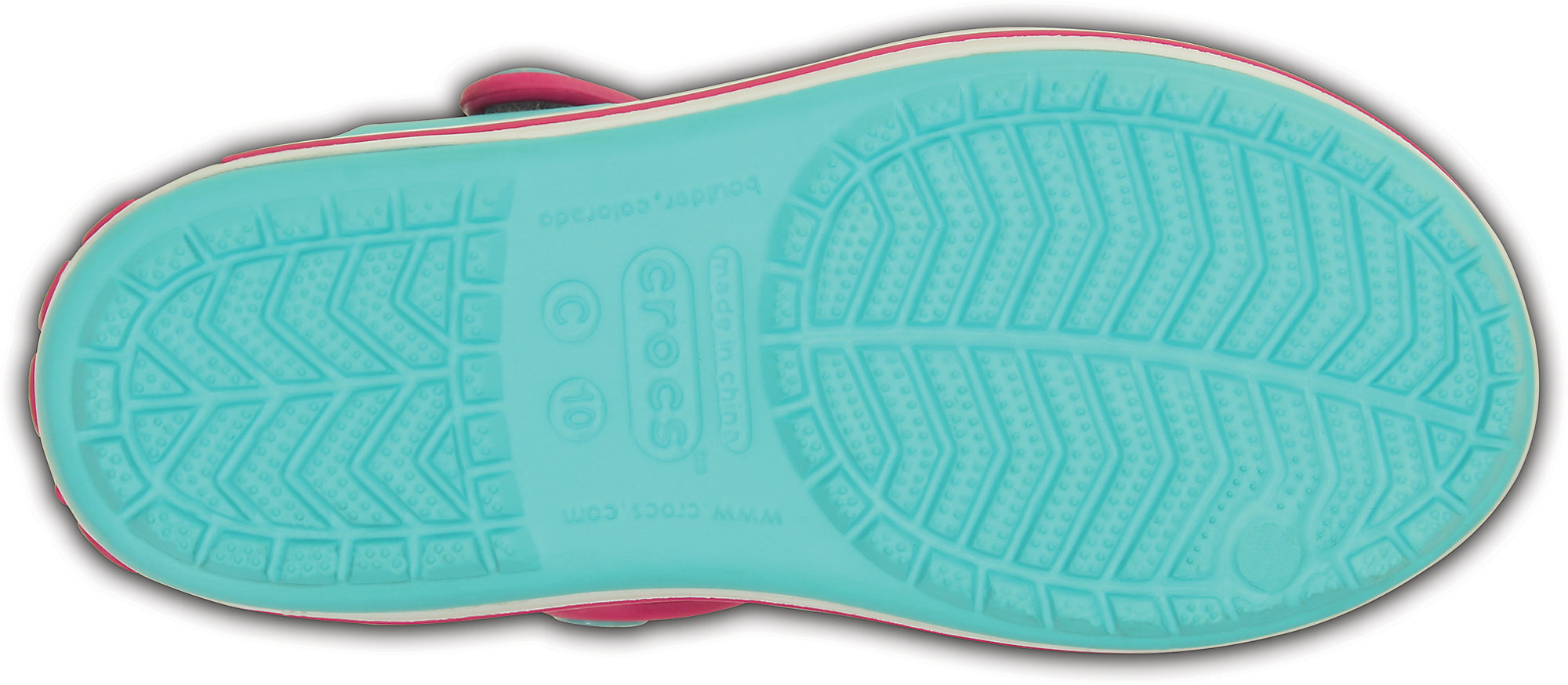 Crocs™ basutės Crocband Sandal, Pool / Candy Pink kaina ir informacija | Basutės vaikams | pigu.lt
