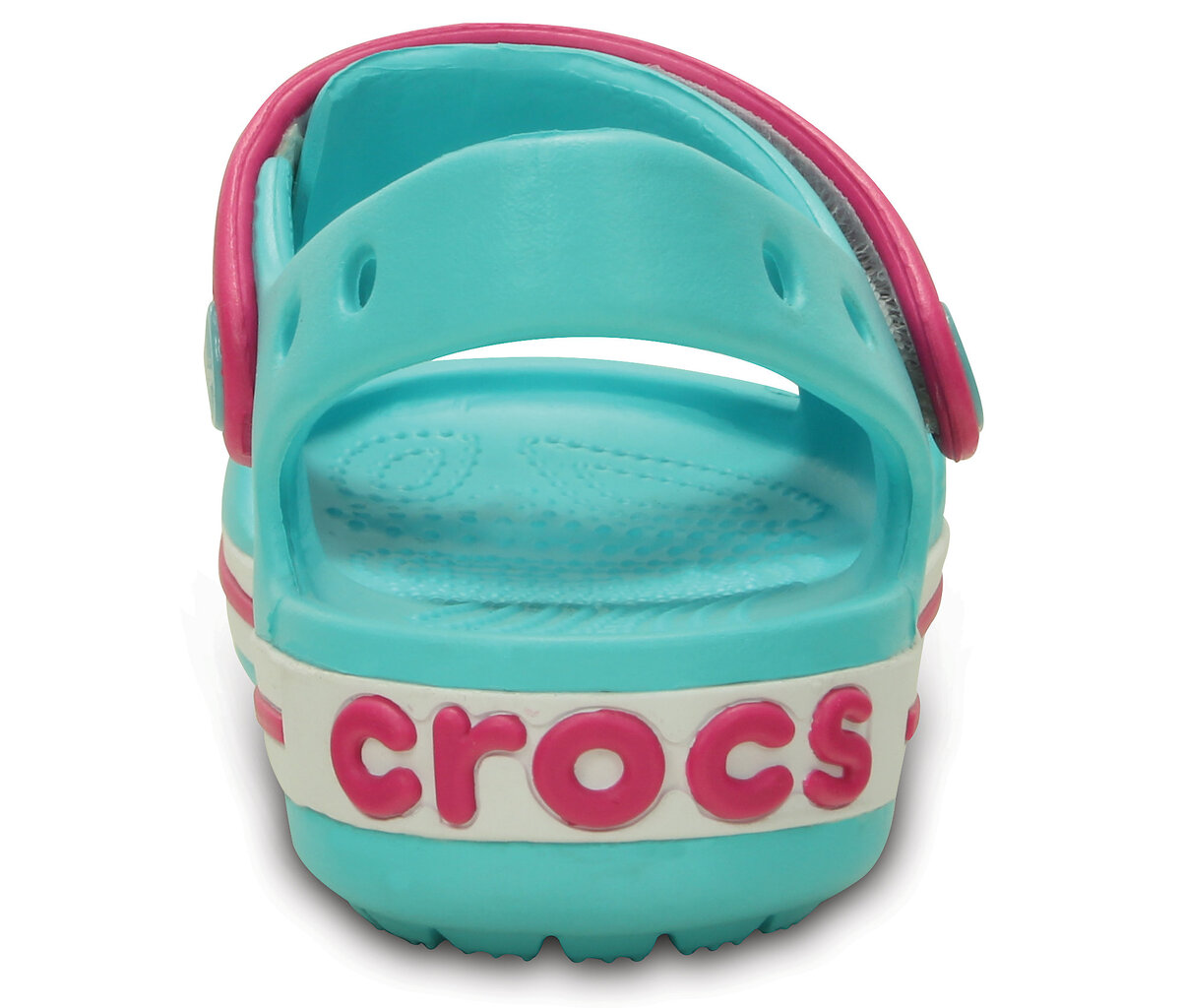 Crocs™ basutės Crocband Sandal, Pool / Candy Pink цена и информация | Basutės vaikams | pigu.lt