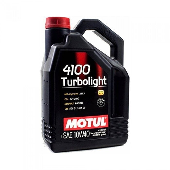 Motul 4100 Turbolight 10W40 variklinė alyva, 109462, 4 l kaina ir informacija | Variklinės alyvos | pigu.lt