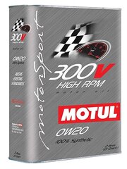 Motul 300V High Rpm 0W20 variklinė alyva, 104239, 2 l kaina ir informacija | Variklinės alyvos | pigu.lt