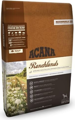 Sausas maistas šunims Acana Ranchlands, 6 kg цена и информация | Sausas maistas šunims | pigu.lt