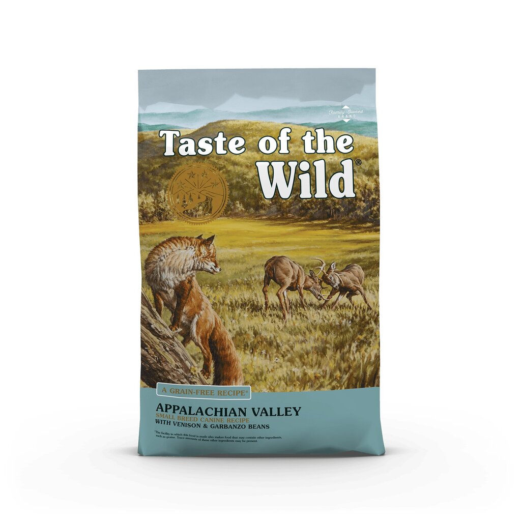 Taste of the Wild Appalachian Valley Small Breed sausas begrūdis mažų veislių šunų maistas su elniena ir avinžirniais, 2 kg kaina ir informacija | Sausas maistas šunims | pigu.lt