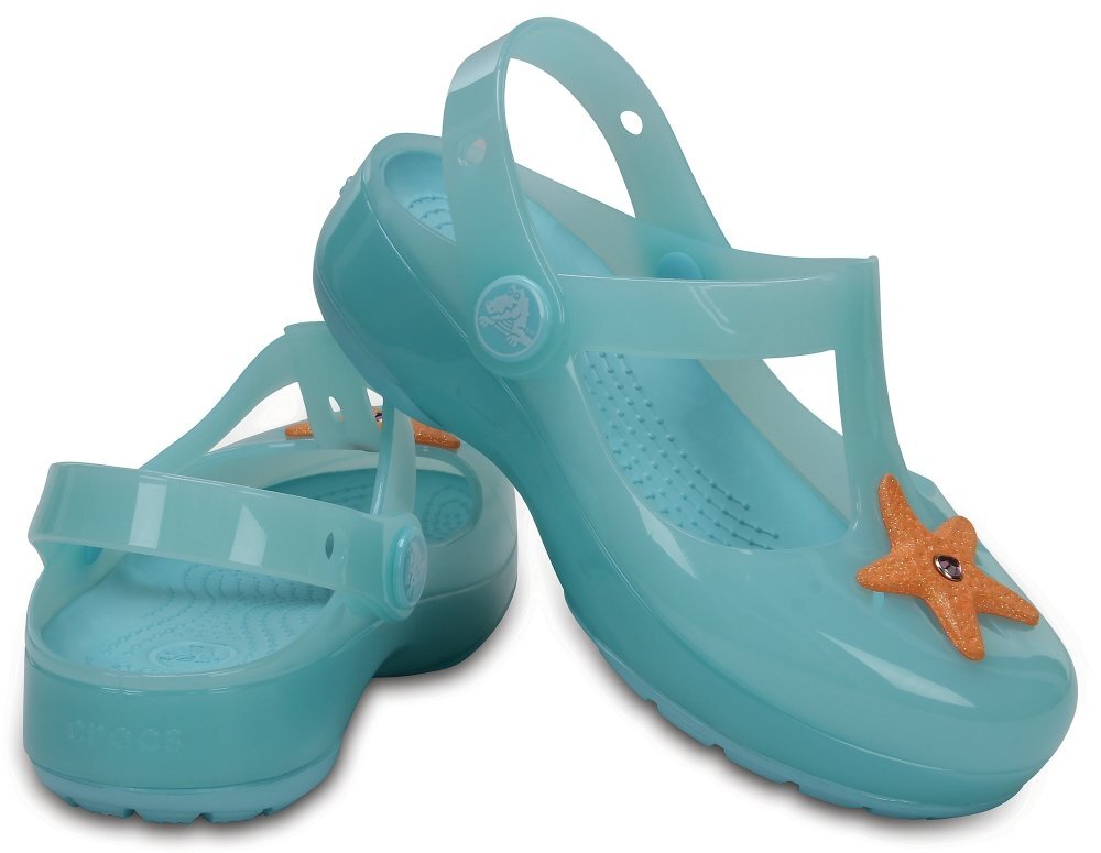 Crocs™ basutės mergaitėms Isabella Clog, Sky kaina ir informacija | Basutės vaikams | pigu.lt
