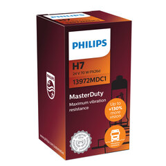 Автомобильная лампа PHILIPS Master Duty 24V H7 70 Вт MD цена и информация | Philips Электрооборудование | pigu.lt