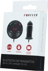 Forever TR-310 Авто FM Bluetooth 4.0 модулятор и система Hand-Free + Micro SD + USB зарядка, черный цена и информация | FM-модуляторы | pigu.lt