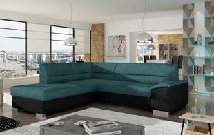 Мягкий угловой диван Verso, зеленый / черный цена и информация | Угловые диваны | pigu.lt