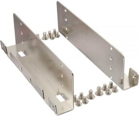 Gembird Metal mounting frame for 4 pcs x 2.5'' SSD to 3.5'' bay (MF-3241) kaina ir informacija | Komponentų priedai | pigu.lt