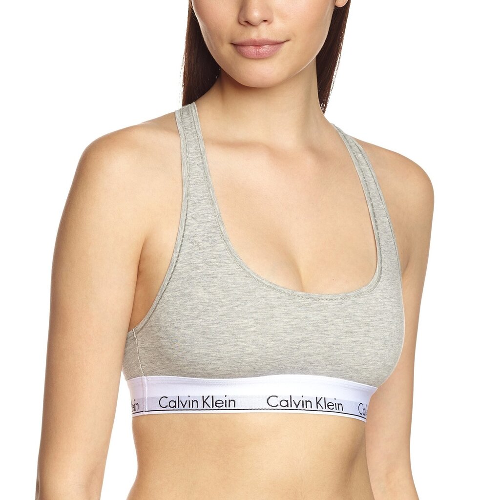 Liemenėlė moterims Calvin Klein Underwear, pilkos spalvos цена и информация | Liemenėlės | pigu.lt