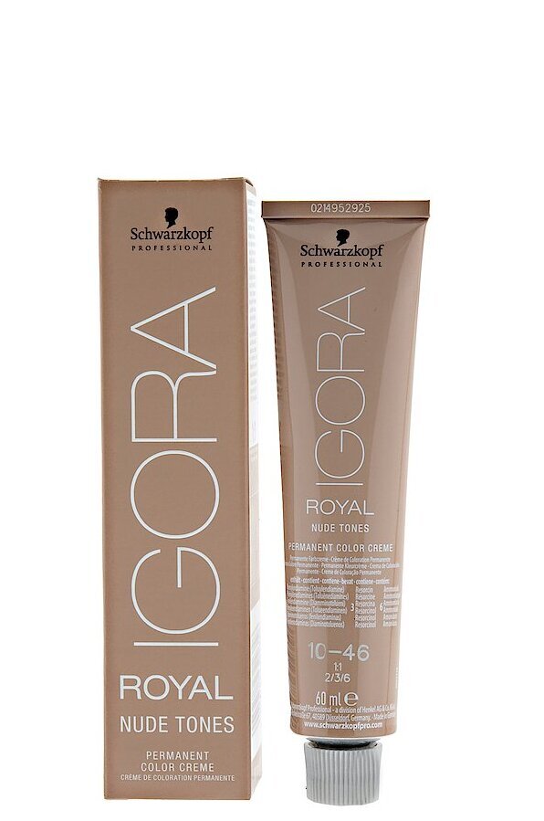 Plaukų dažai Schwarzkopf Professional Igora Royal Nude Tones 60 ml, 8-46 Light Blonde Beige Chocolate kaina ir informacija | Plaukų dažai | pigu.lt