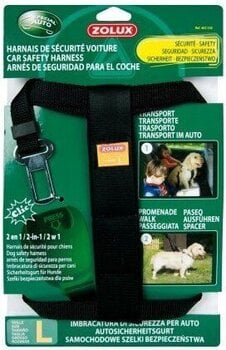 Ремень безопасности для крупных собак Zolux, черный цвет цена и информация | Дорожные принадлежности | pigu.lt