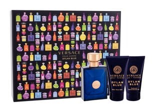 Rinkinys Versace Pour Homme Dylan Blue: EDT vyrams 50 ml + dušo želė 50 ml + balzamas po skutimosi 50 ml kaina ir informacija | Kvepalai vyrams | pigu.lt