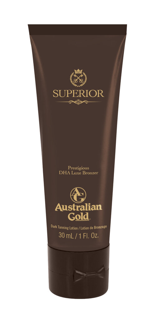 Soliariumo įdegio kremas Australian Gold Superior Dha Bronzer smpl 30ml kaina ir informacija | Soliariumo kremai | pigu.lt