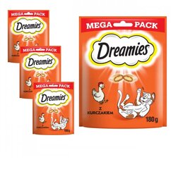 Dreamies Mega Pack katėms su vištiena, 4x180 g kaina ir informacija | Skanėstai katėms | pigu.lt