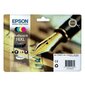 Rašalo kasetė Epson T16XL, žydra, rožinė, juoda, geltona kaina ir informacija | Kasetės rašaliniams spausdintuvams | pigu.lt