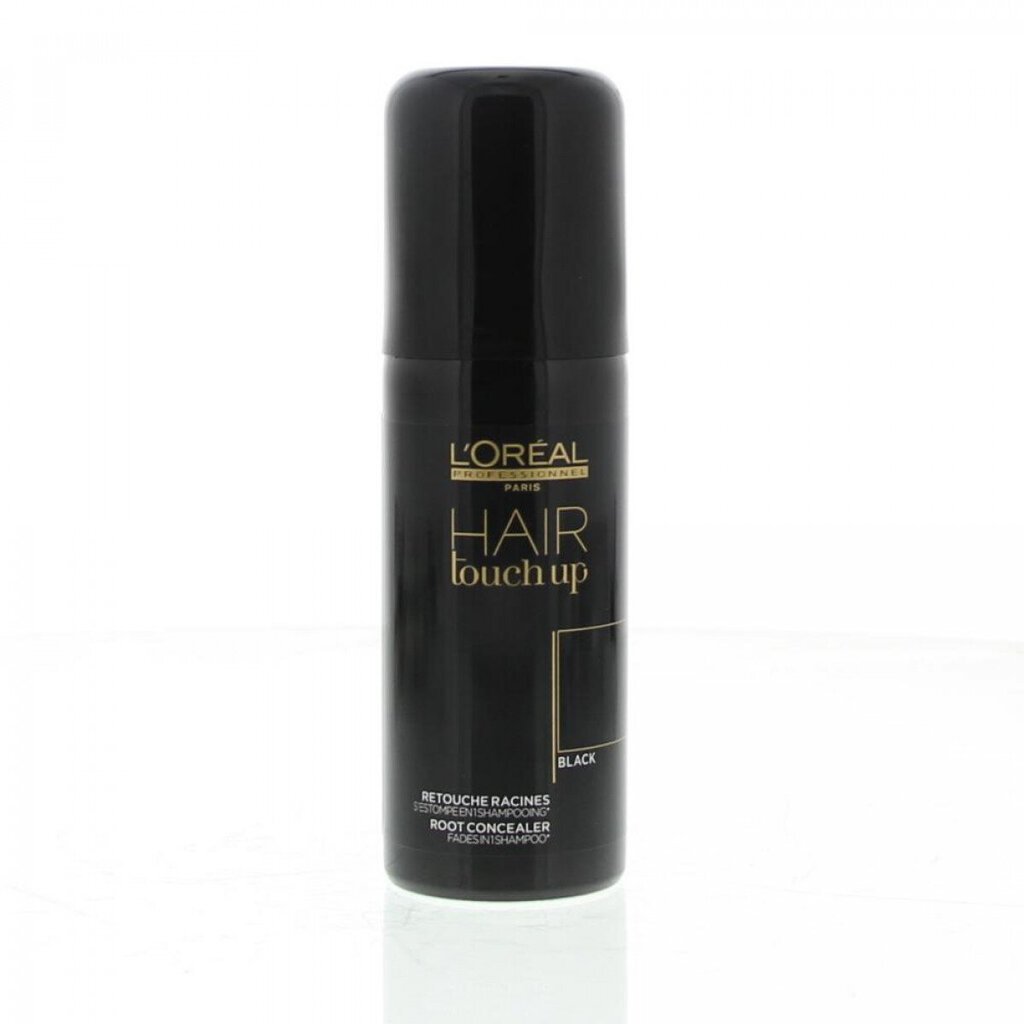 Purškiami plaukų dažai L'Oreal Professionnel Hair Touch Up 75 ml, Black цена и информация | Plaukų dažai | pigu.lt