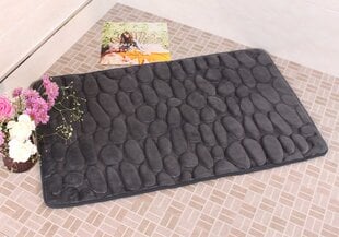 Коврик для ванной комнаты Memory foam "Benedomo" 50x80 LZ-10 Deep grey цена и информация | Аксессуары для ванной комнаты | pigu.lt