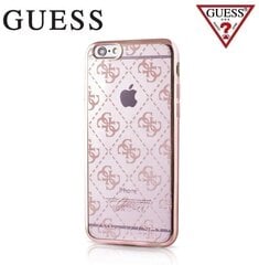 Guess Ultra Thin Back Case, skirtas Apple iPhone 5/5S/SE, rausvo aukso kaina ir informacija | Telefono dėklai | pigu.lt