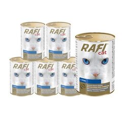 Консервы кусочков рыбы в соусе Rafi для кошек, 415 г цена и информация | Консервы для кошек | pigu.lt