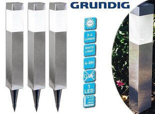 LED žibintas Grundig, 3vnt. kaina ir informacija | Lauko šviestuvai | pigu.lt