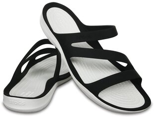 Crocs™ женские босоножки Swiftwater Sandal, черные цена и информация | Туфли на Каблуке 2324912641 | pigu.lt