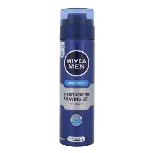 Skutimosi putos Nivea Men Original Moisturizing Shaving Gel, 200ml цена и информация | Skutimosi priemonės ir kosmetika | pigu.lt