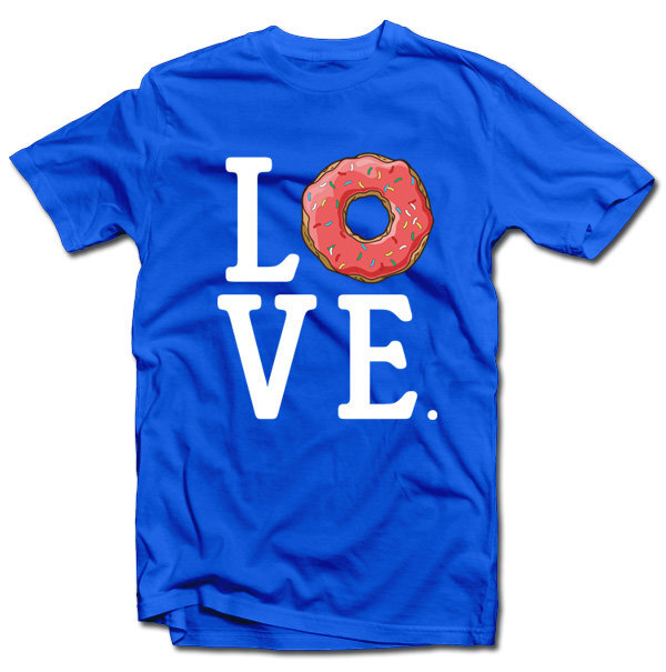 Marškinėliai "Meilė spurgoms" kaina ir informacija | Originalūs marškinėliai | pigu.lt