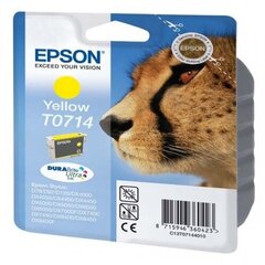 Epson - Чернила T0714 YELLOW 5.5мл для серии D/DX/SX цена и информация | Картриджи для струйных принтеров | pigu.lt