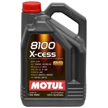 Alyva MOTUL 8100 X-CESS 5W40 5L kaina ir informacija | Variklinės alyvos | pigu.lt