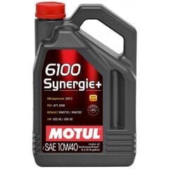 Масло Motul 6100 Synergie+ 10W40 5ltr (108647) цена и информация | Моторные масла | pigu.lt