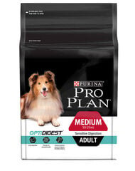 Полноценный корм для собак средних пород Pro Plan, ягненок, 3 кг цена и информация | Сухой корм для собак | pigu.lt