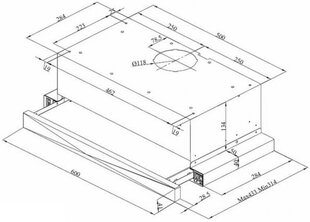 Beko HNT62210B цена и информация | Вытяжки на кухню | pigu.lt