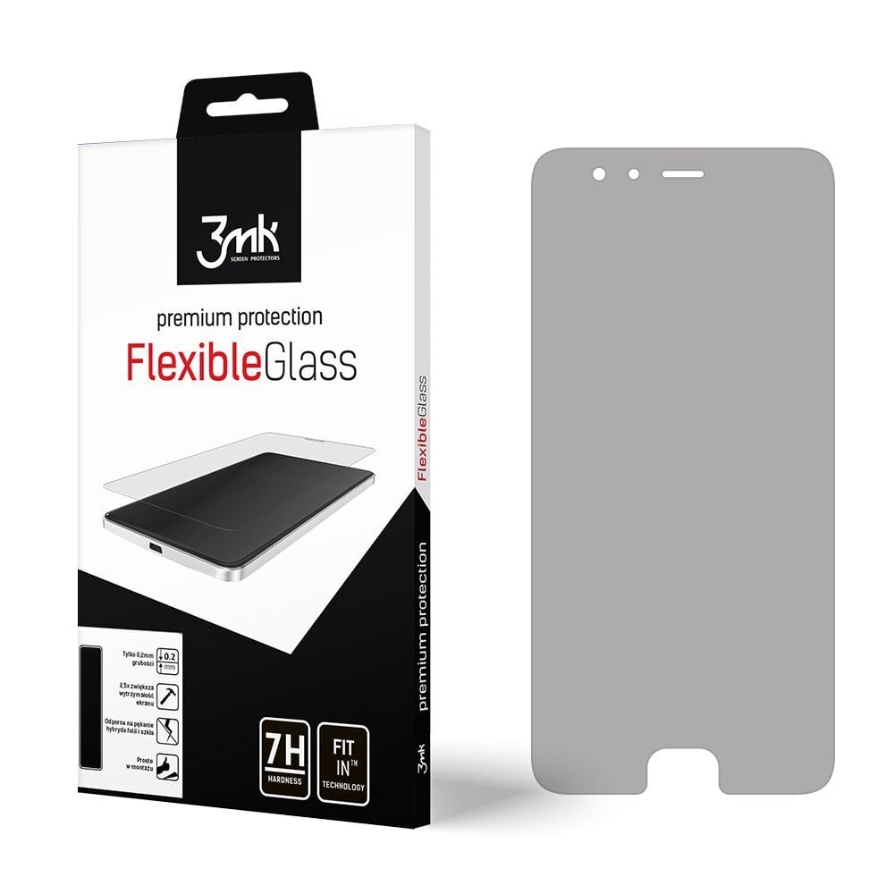 Grūdinto stiklo ekrano apsauga 3MK FlexibleGlass, skirta Samsung Galaxy A3 (2016), skaidri цена и информация | Apsauginės plėvelės telefonams | pigu.lt