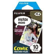 Foto lapeliai Fujifilm Instax Mini Comic Instant Film Quantity 10, 86 x 54 mm kaina ir informacija | Priedai fotoaparatams | pigu.lt