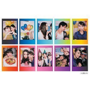 Foto lapeliai Fujifilm Instax Mini Rainbow Instant Film Quantity 10, 86 x 54 mm цена и информация | Priedai fotoaparatams | pigu.lt