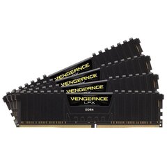 CORSAIR DDR4 3200MHz 32GB 4 x 288 DIMM Unbuffered 16-18-18-36 Vengeance LPX Black kaina ir informacija | Operatyvioji atmintis (RAM) | pigu.lt