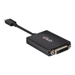 Club 3D, USB-C/DVI-D, 18 см цена и информация | Кабели и провода | pigu.lt