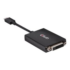 Club 3D, USB-C/DVI-D, 18 cm kaina ir informacija | Kabeliai ir laidai | pigu.lt