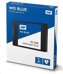 Western Digital WD Blue 500GB SATA 3 (WDS500G1B0A) kaina ir informacija | Vidiniai kietieji diskai (HDD, SSD, Hybrid) | pigu.lt