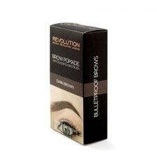 Makeup Revolution London Brow Pomade Краска для бровей 2,5 г, Soft Brown цена и информация | Карандаши, краска для бровей | pigu.lt