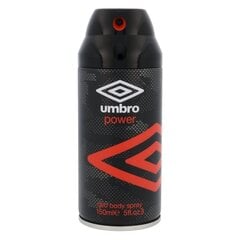 Purškiamas dezodorantas Umbro Power vyrams 150 ml kaina ir informacija | Parfumuota kosmetika vyrams | pigu.lt