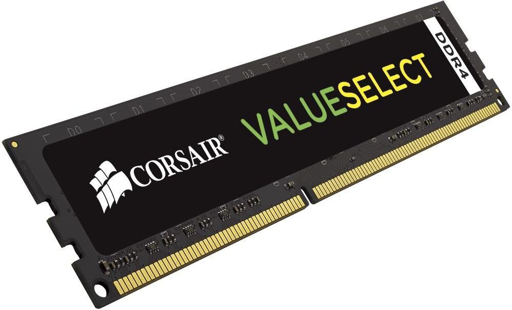 Corsair ValueSelect DDR4 4GB 2133MHz CL15 (CMV4GX4M1A2133C15) kaina ir informacija | Operatyvioji atmintis (RAM) | pigu.lt