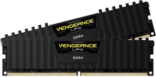 RAM Corsair Vengeance LPX DDR4, 32GB(2x16GB), 2666MHz, C16 (CMK32GX4M2A2666C16) цена и информация | Оперативная память (RAM) | pigu.lt