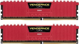 Corsair Vengeance LPX DDR4, 2x8GB, 2400MHz , CL16 (CMK16GX4M2A2400C16R) kaina ir informacija | Operatyvioji atmintis (RAM) | pigu.lt