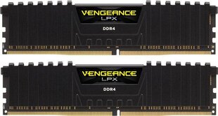 Corsair Vengeance LPX DDR4, 2x8GB, 3600MHz, CL18 (CMK16GX4M2B3600C18) kaina ir informacija | Operatyvioji atmintis (RAM) | pigu.lt