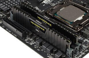 Corsair Vengeance LPX, DDR4, 32GB(2x16GB) 2400MHz, CL14, juodas (CMK32GX4M2A2400C14) kaina ir informacija | Operatyvioji atmintis (RAM) | pigu.lt