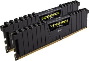 Corsair Vengeance LPX, DDR4, 32GB(2x16GB) 2400MHz, CL14, juodas (CMK32GX4M2A2400C14) kaina ir informacija | Operatyvioji atmintis (RAM) | pigu.lt